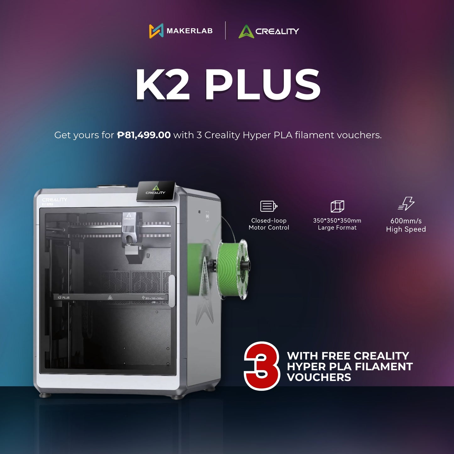 Creality K2 Plus FDM 3D Printer