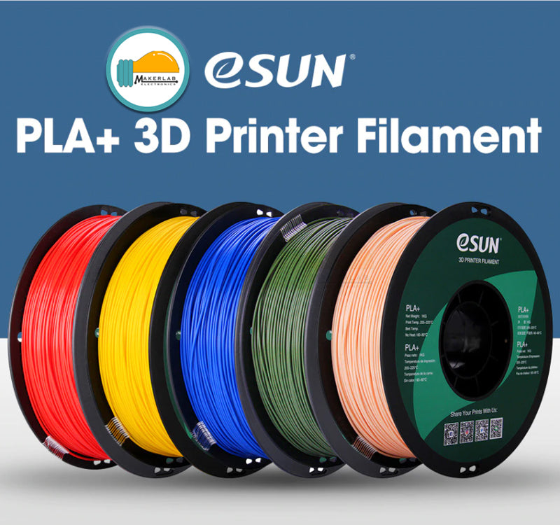 eSUN PLA+ White Black Grey Red Green Blue Yellow Orange  Filament 1.75mm PLA Plus 1KG Spool for Creality 3D Printer