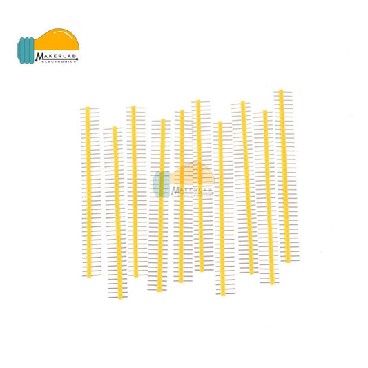 10Pcs 1x40Pin Yellow Breakable Male Header Pin Straight