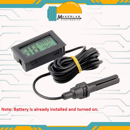 Mini LCD Digital Thermometer Hygrometer Tester Temperature Humidity Meter Black FY-12 | FY-10
