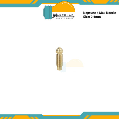 Elegoo Brass Nozzle for Neptune 4 Max | Neptune 4 Pro 0.4mm Nozzle for 3D Printer