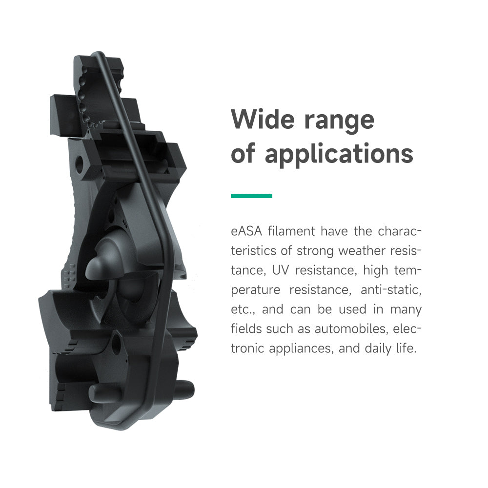 eSUN ASA UV Resistant Black 3D Printer Filament 1.75mm 1KG