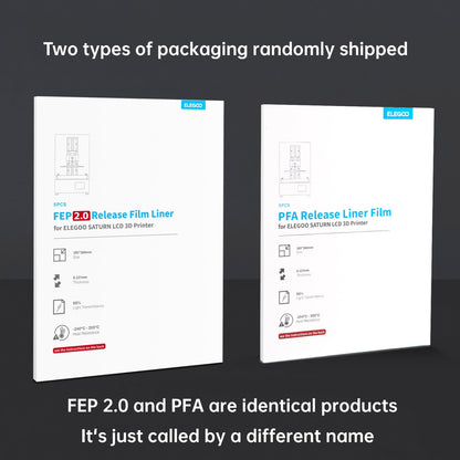 Elegoo 5pcs PFA Release Liner Film for Elegoo Saturn 3D Printer