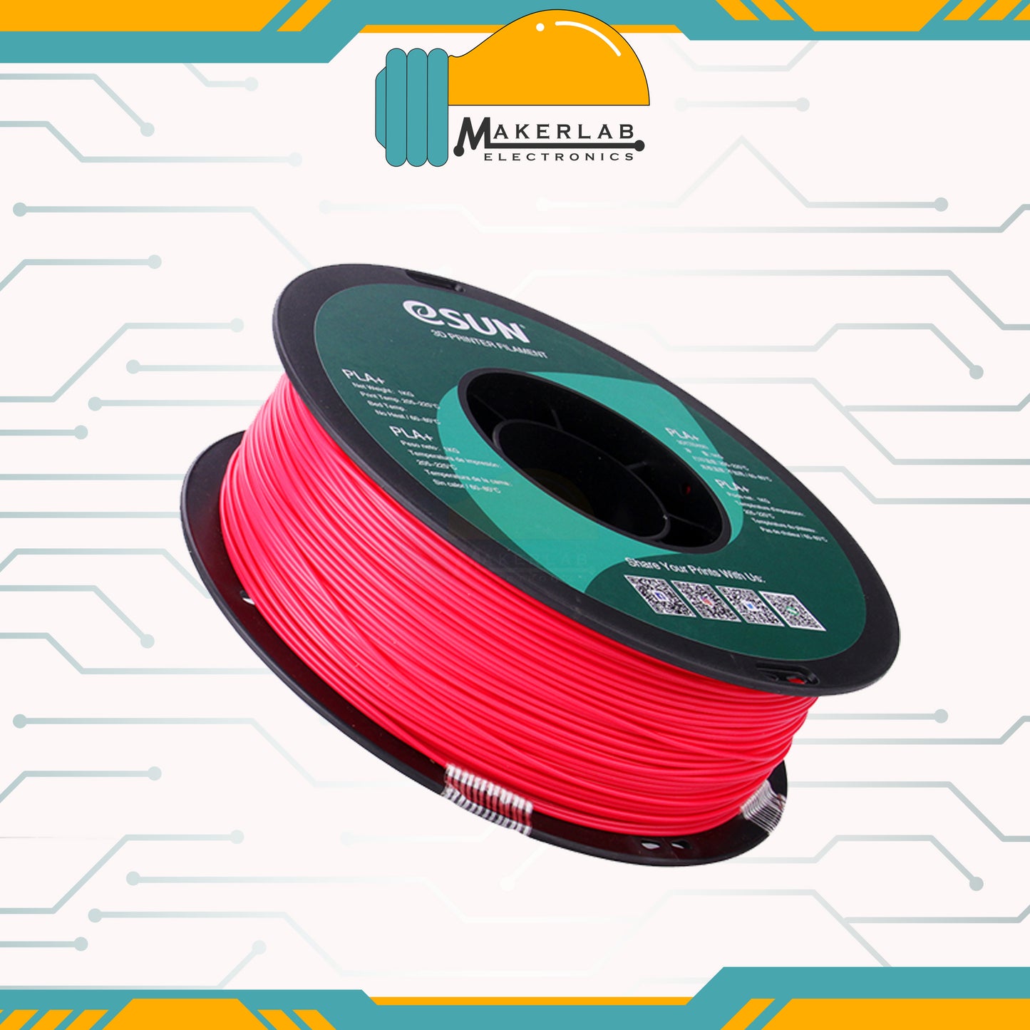 eSUN PLA+ White Black Grey Red Green Blue Yellow Orange  Filament 1.75mm PLA Plus 1KG Spool for Creality 3D Printer
