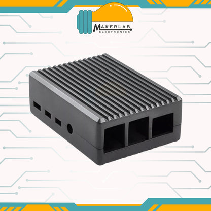 Armor Aluminum Alloy Case with Dual Cooling Fan, Passive Column Cooling Case Compatible for Raspberry Pi 4