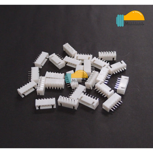 25Pcs 6-Pin -Angled JST XH Shrouded Male Connector
