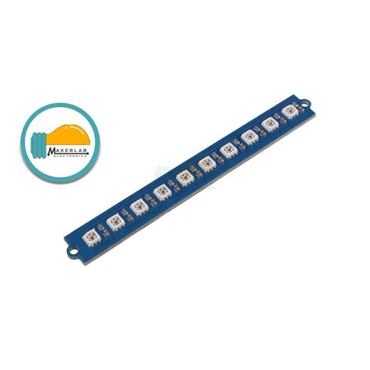 Grove - RGB LED Stick (10 - WS2813 Mini 3535) Full Color RGB LED Lighting | 104020131