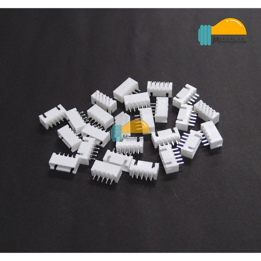 25Pcs 5-Pin - Straight JST XH Shrouded Male Connector