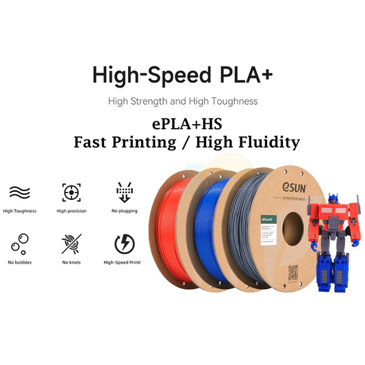 ESUN ePLA+HS High Speed PLA+ 3D Printing Filament 1.75MM 1KG 3D Printer Filament Fast Printing