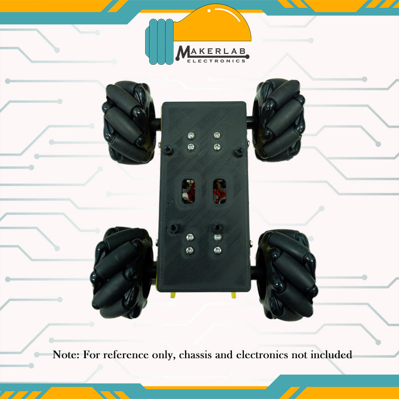 60mm Mecanum Wheel Set Omnidirectional Smart Robot Car with 6.7mm coup ...