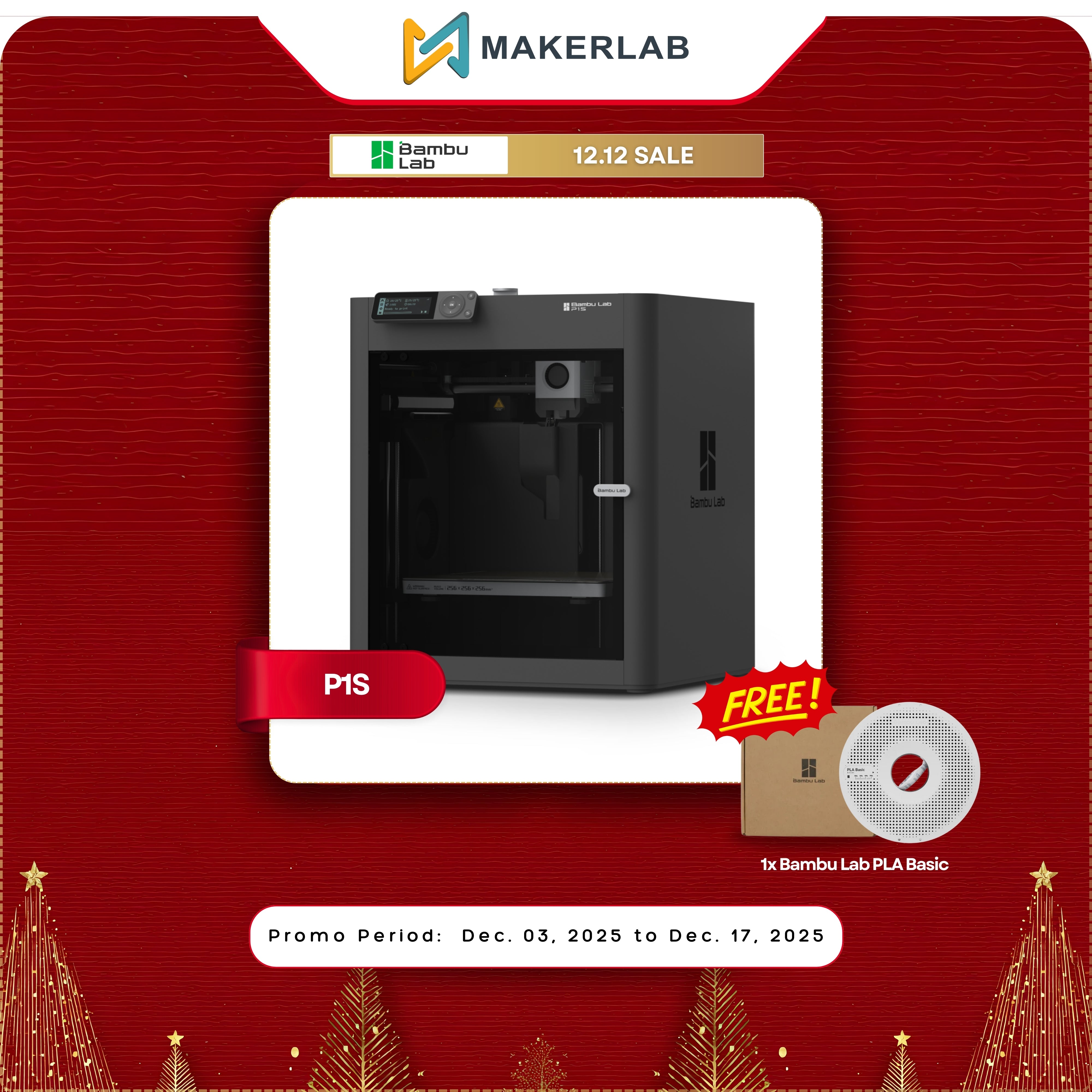 Bambu Lab P1S and P1S Combo | Makerlab – Makerlab Electronics