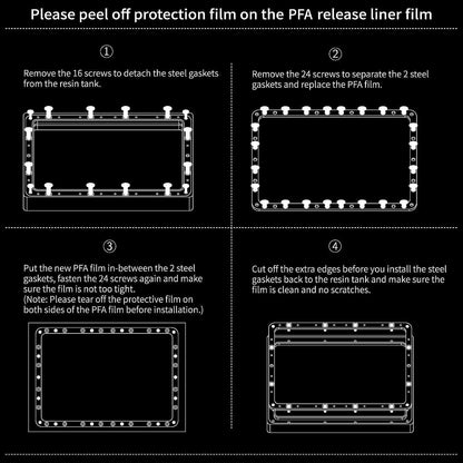 Elegoo 5pcs PFA Release Liner Film for Elegoo Saturn 3D Printer