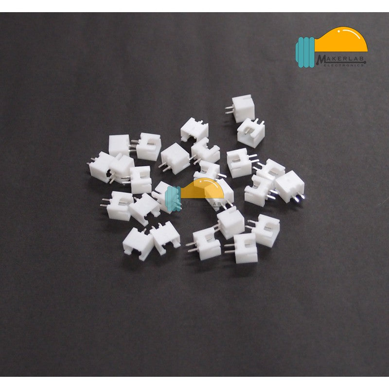 25Pcs 2-Pin - Angled JST XH Shrouded Male Connector
