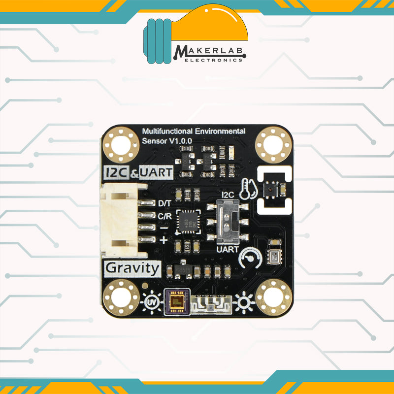 DFRobot Gravity: Multifunctional Environmental Sensor Module compatible with Raspberry pi, Arduino and ESP32 Development Board