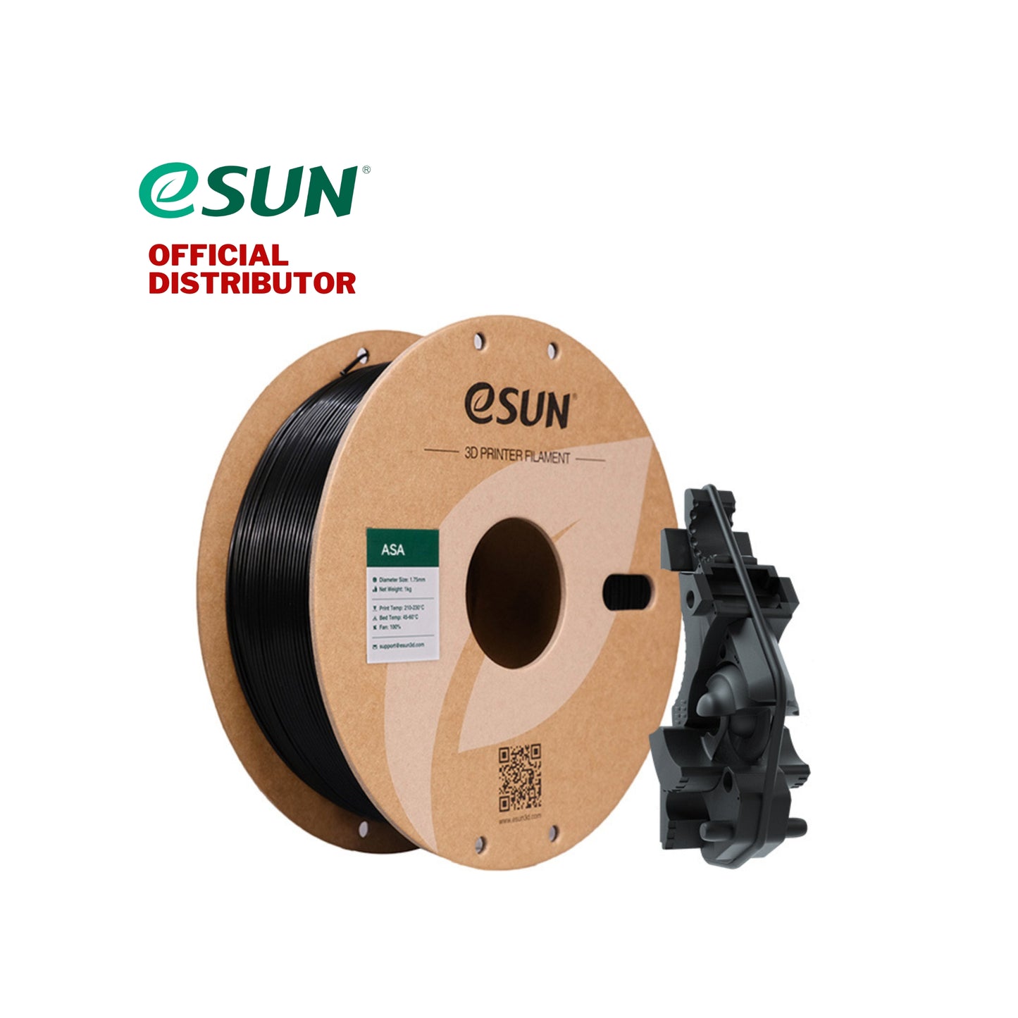 eSUN ASA UV Resistant Black 3D Printer Filament 1.75mm 1KG