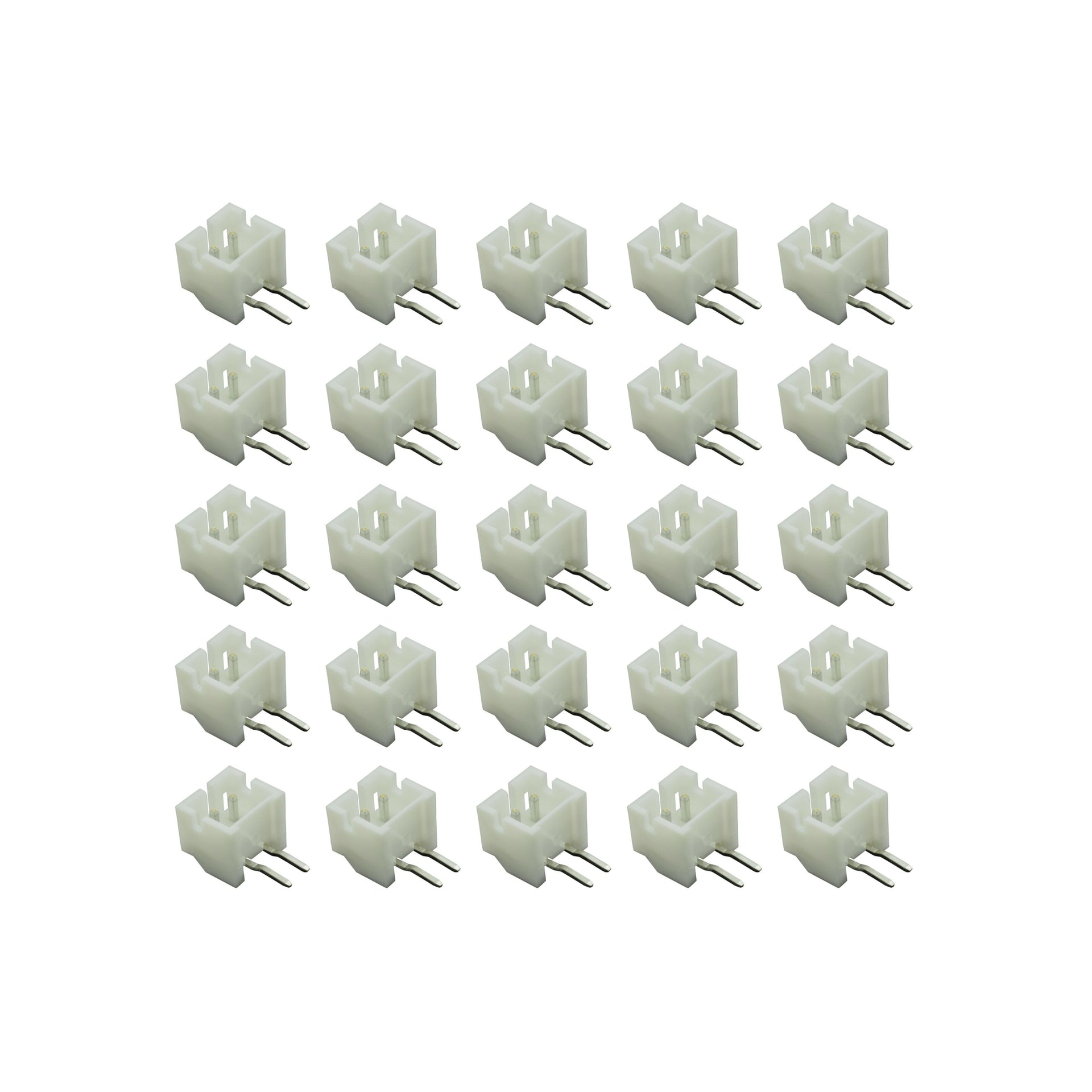 25pcs 2-Pin Angled JST PH Shrouded Male Connector