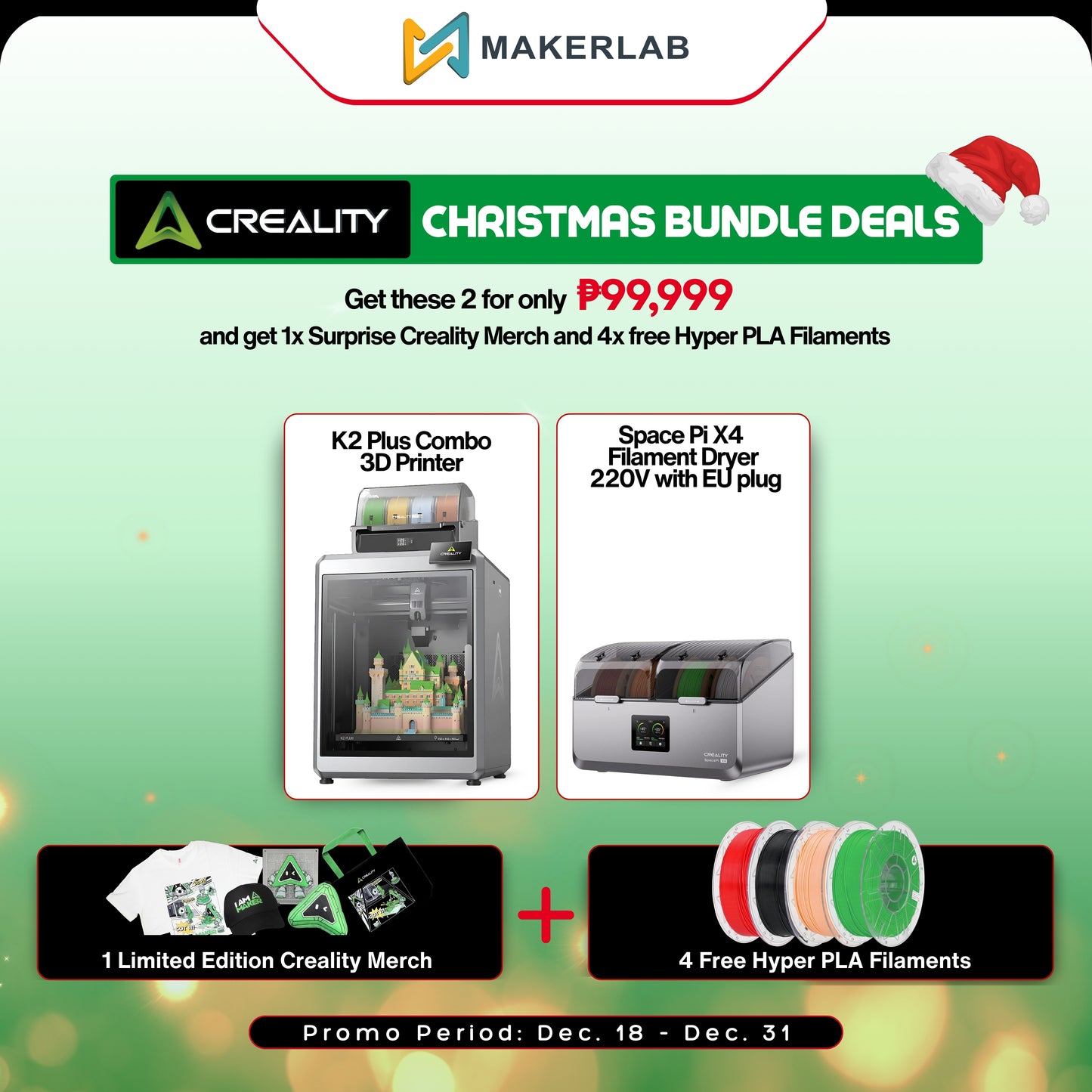 Creality K2 Plus Combo with Space Pi X4