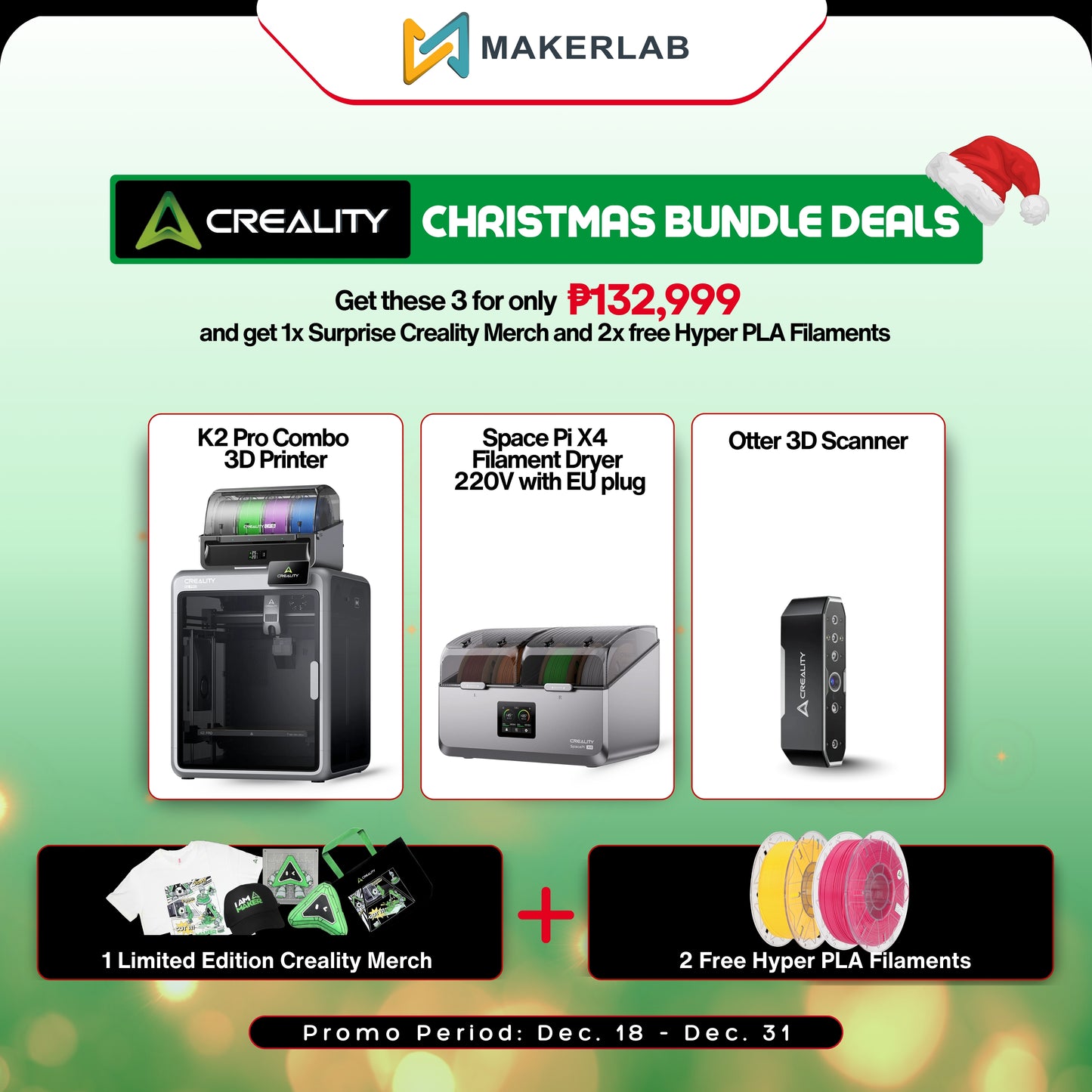 Creality K2 Pro Combo with Space Pi X4 and Otter 3D Scanner