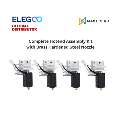 Elegoo Complete Hotend Assembly Kit with Brass Hardened Steel Nozzle Kit for Centauri Carbon