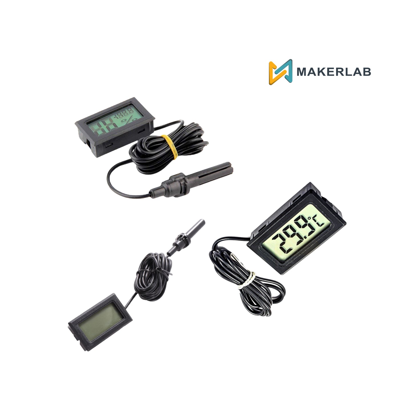 Mini LCD Digital Thermometer Hygrometer Tester Temperature Humidity Meter Black FY-12 | FY-10