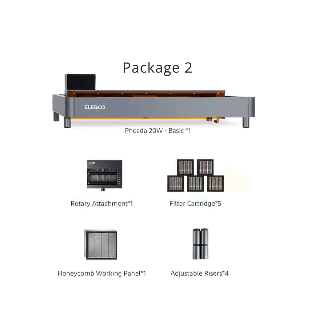 Elegoo Phecda Laser Engraver & Cutter 20W PACKAGE 2