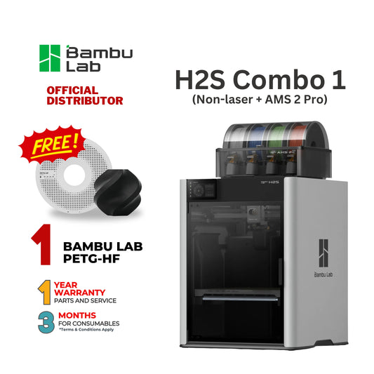 Bambu Lab H2S Combo 3D Printer (Non-Laser + AM2 2 Pro) 220V HV