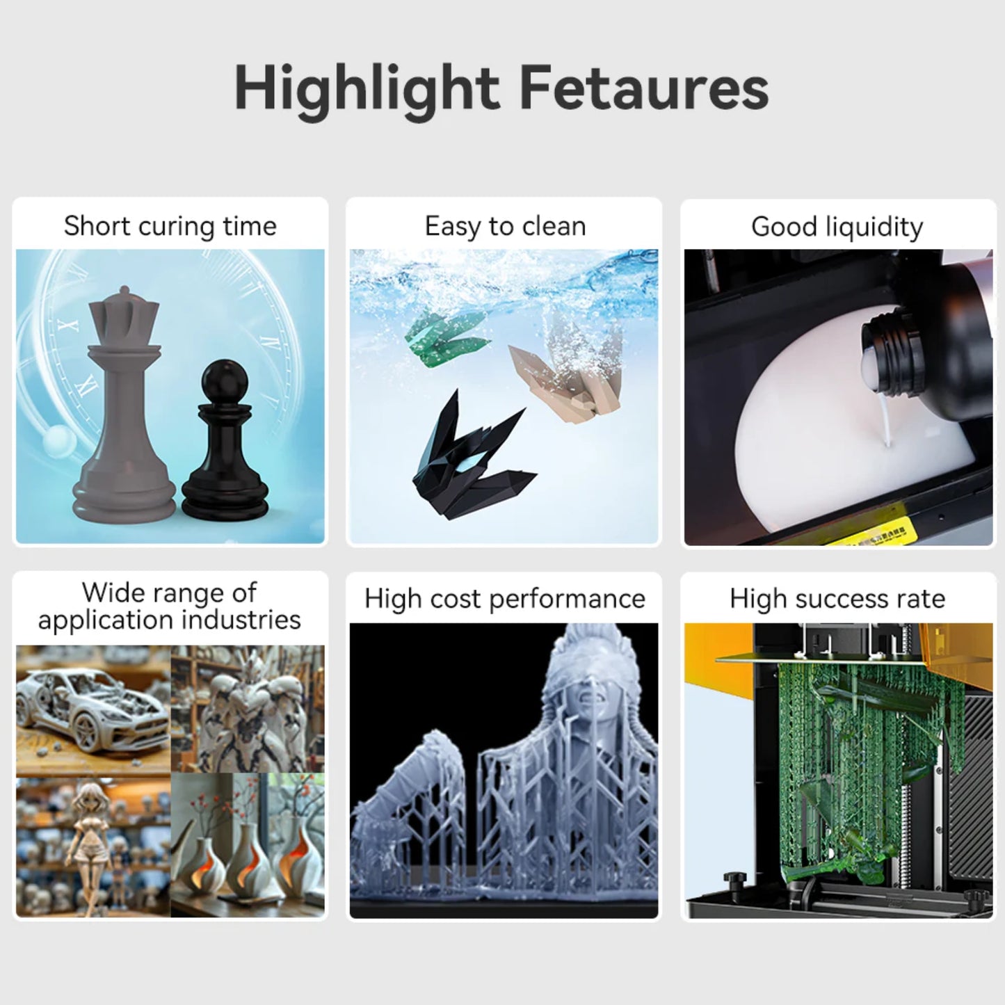 Creality Halot Rigid Resin Camel 1kg Bottle