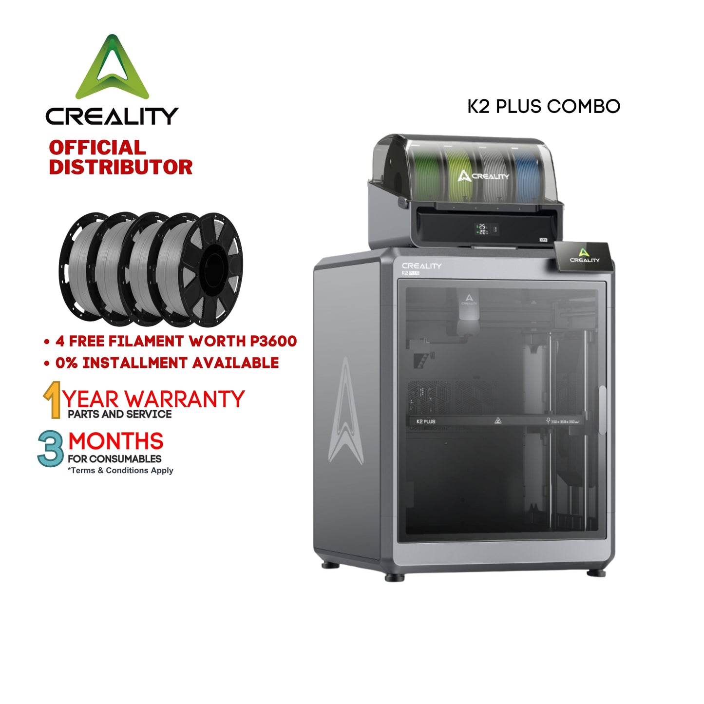 Creality K2 Plus Combo FDM 3D Printer