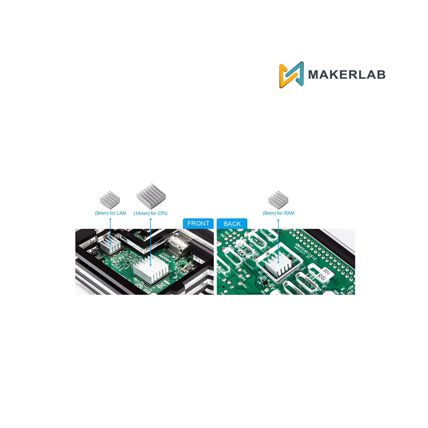 Orange Pi / Raspberry Pi Aluminum Heatsink