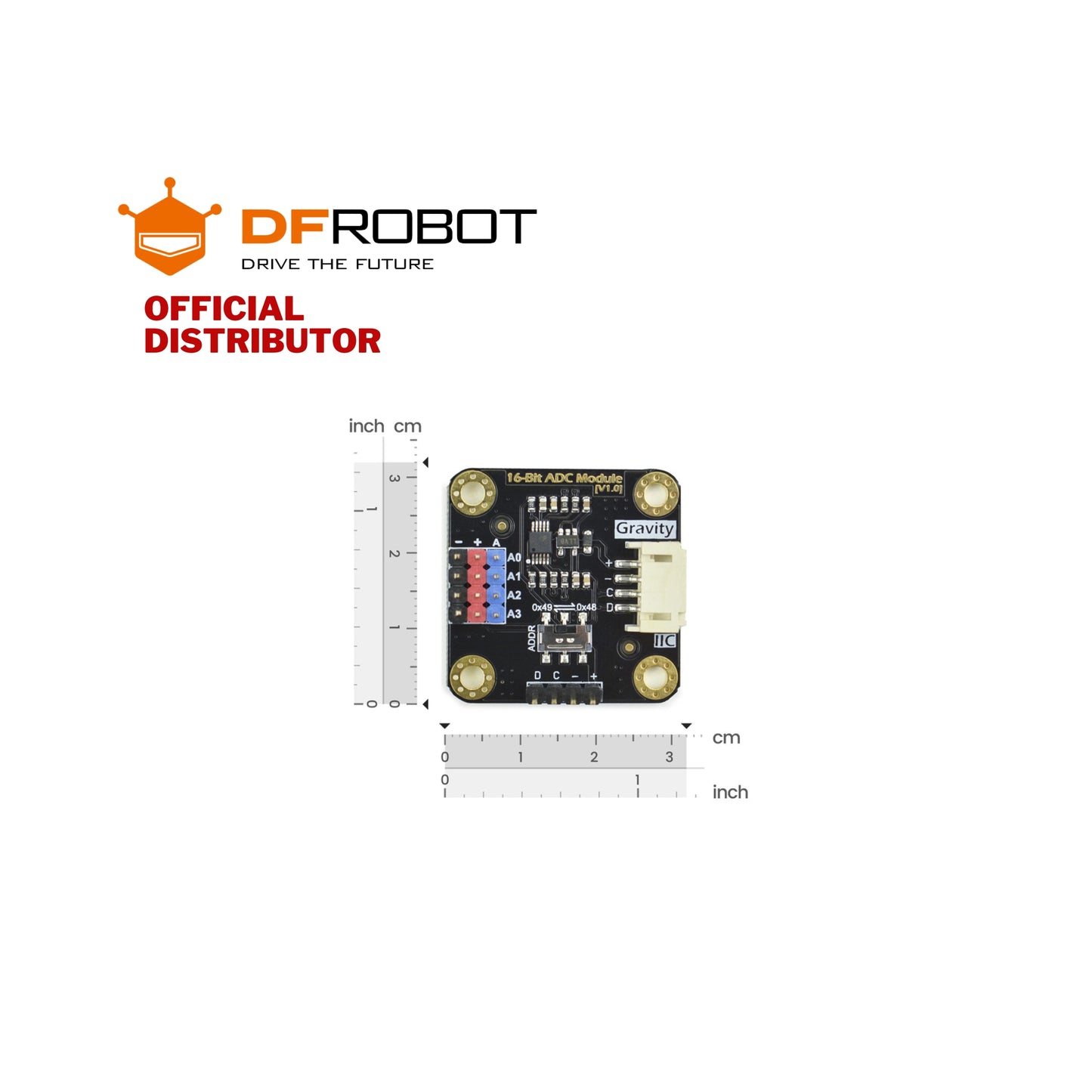DFRobot Gravity: I2C ADS1115 16-Bit ADC Module | DFR0553