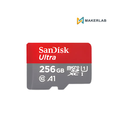 16GB l 32GB l 64GB l 128GB l 256GB | 400GB Micro SD Card for Raspberry Pi , Phone Memory Card Sandisk Ultra Class 10 Makerlab Electronics