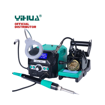 Yihua 939D+III Soldering Station with Helping Hands and Magnifying Lens