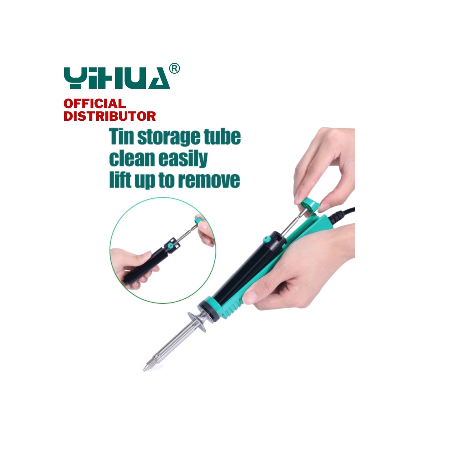 YIHUA 929D-V Electric Vacuum Desoldering Iron Solder Sucker Desoldering Pump Soldering Iron
