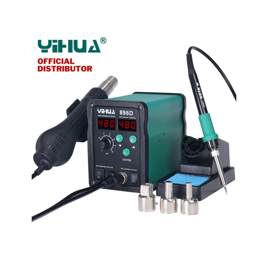 Yihua 898D 2 in 1 Hot Air Rework and Soldering Iron Station
