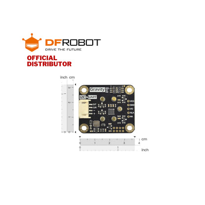 Gravity: O2 H2S NH3 NO2 O3 H2 HCL HF PH3 Sensor (Calibrated) - I2C & UART