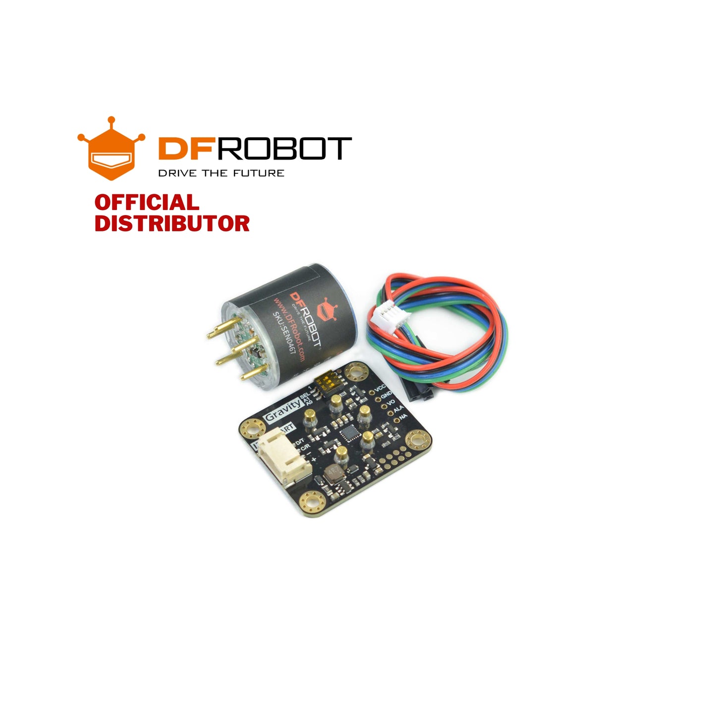 Gravity: O2 H2S NH3 NO2 O3 H2 HCL HF PH3 Sensor (Calibrated) - I2C & UART