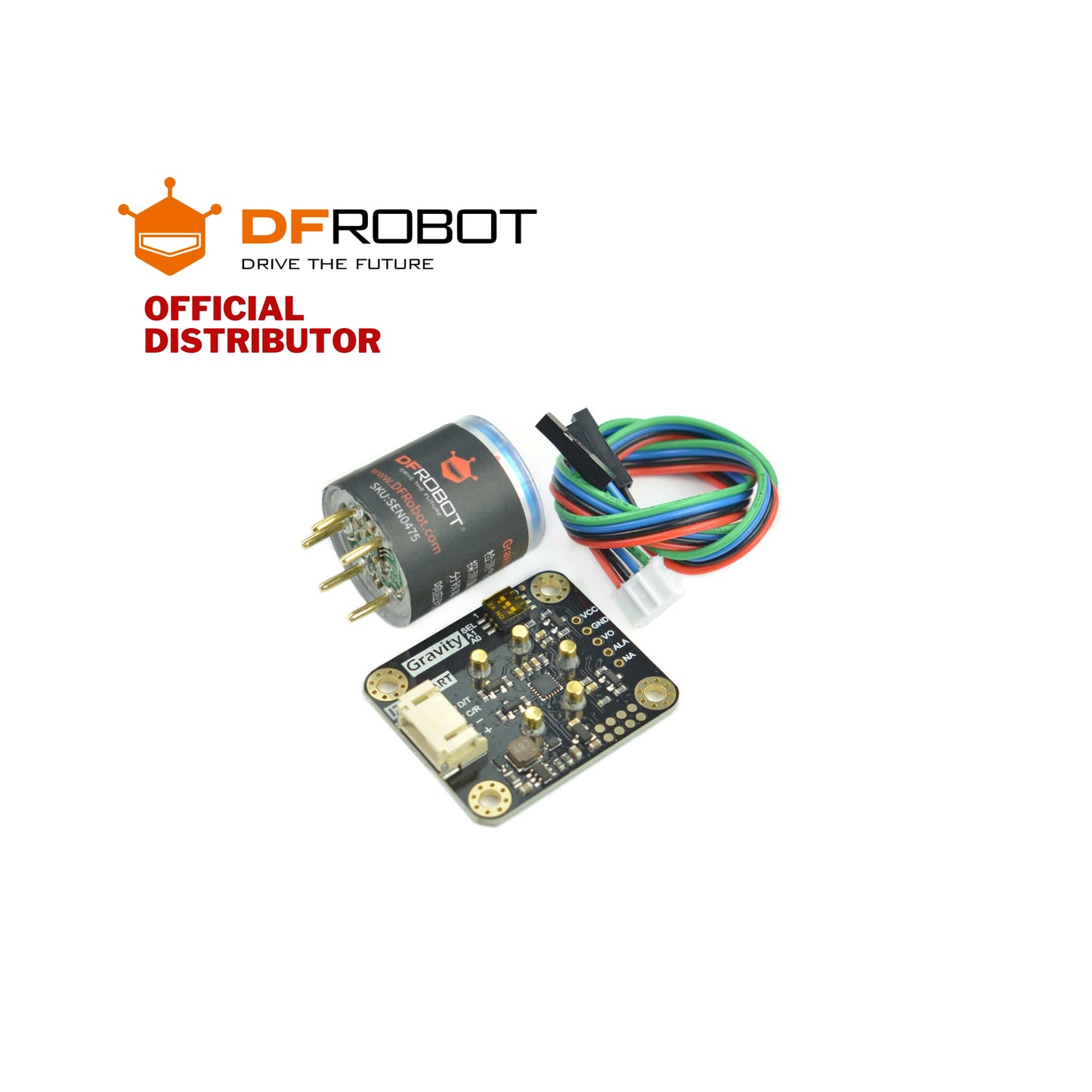 Gravity: O2 H2S NH3 NO2 O3 H2 HCL HF PH3 Sensor (Calibrated) - I2C & UART