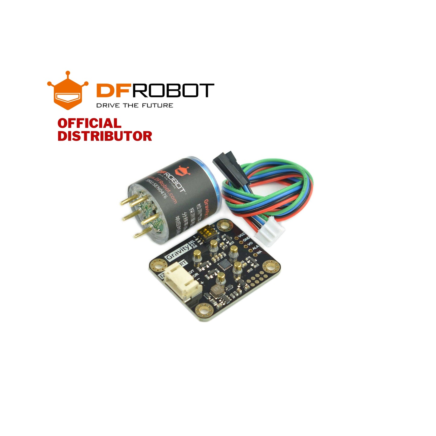 Gravity: O2 H2S NH3 NO2 O3 H2 HCL HF PH3 Sensor (Calibrated) - I2C & UART
