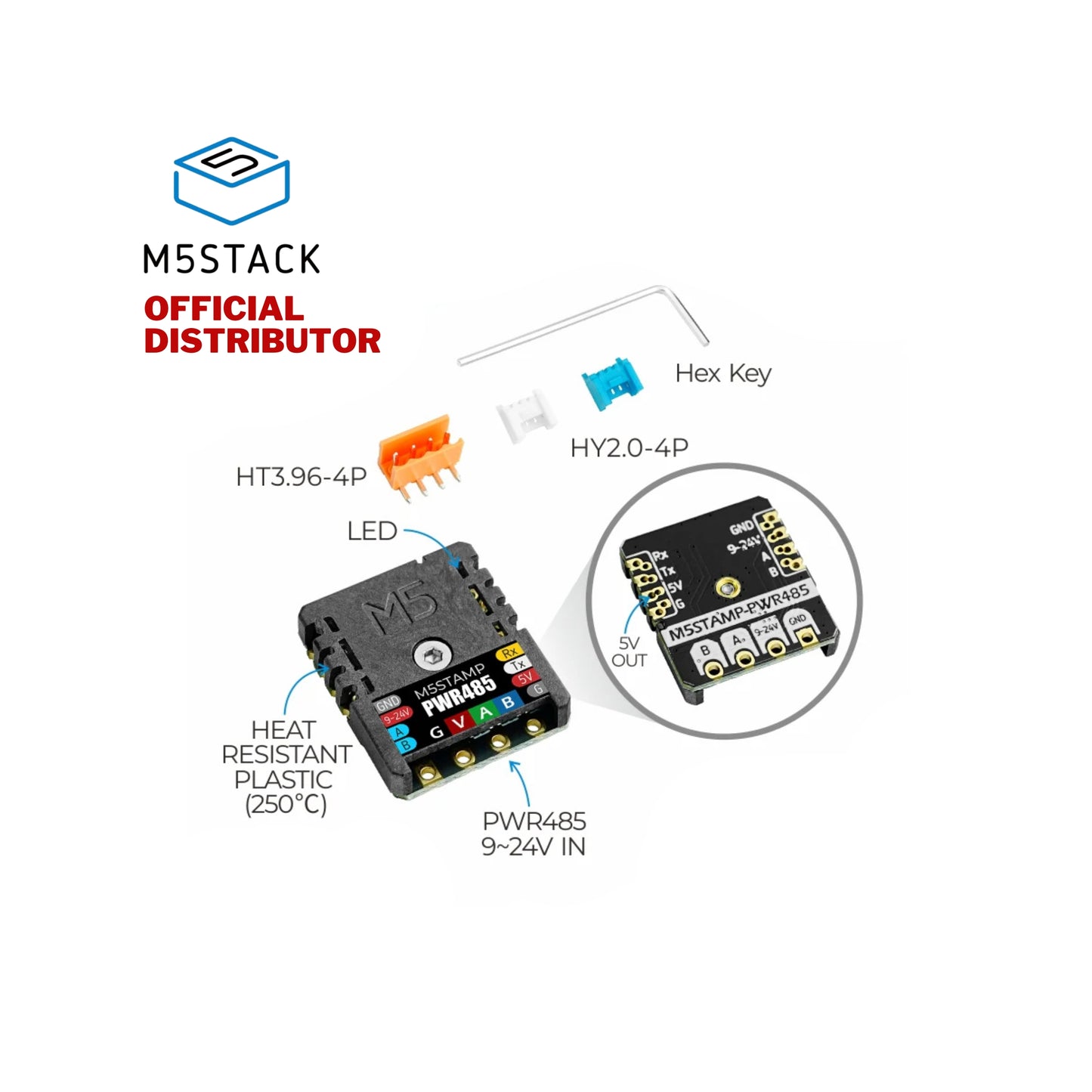 M5Stack M5Stamp RS485 Module