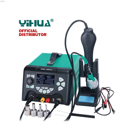 Yihua 853D5A-II 3 in 1 Soldering Rework Station with Hot Air Heat Gun and Soldering Iron