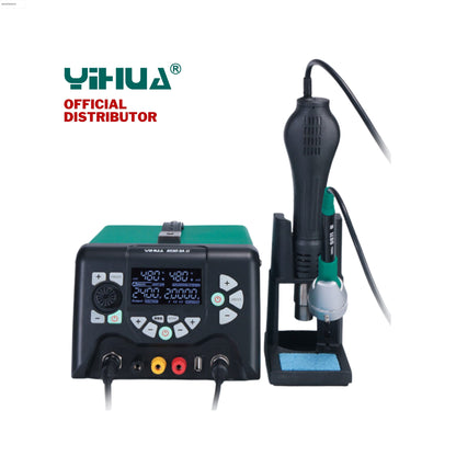 Yihua 853D5A-II 3 in 1 Soldering Rework Station with Hot Air Heat Gun and Soldering Iron