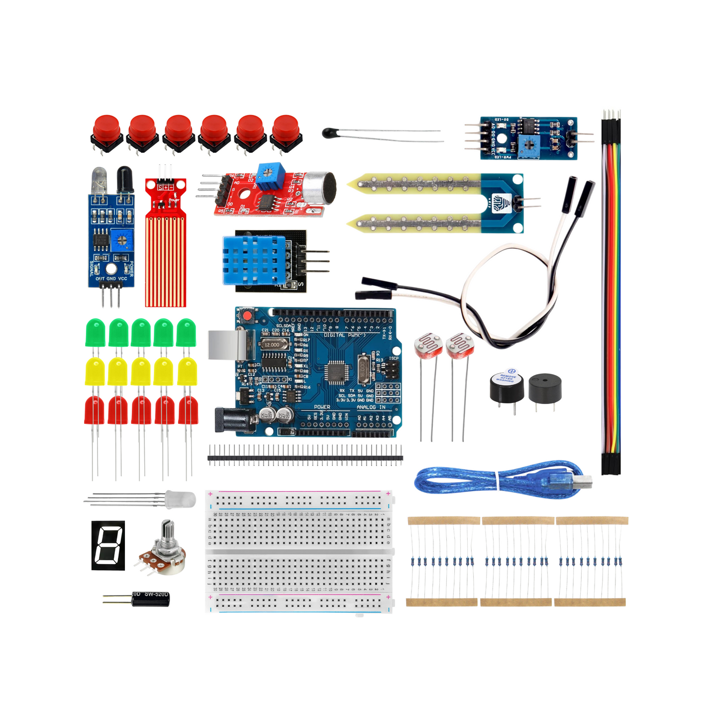 Makerlab Basic Starter Kit for Uno R3 - Set C