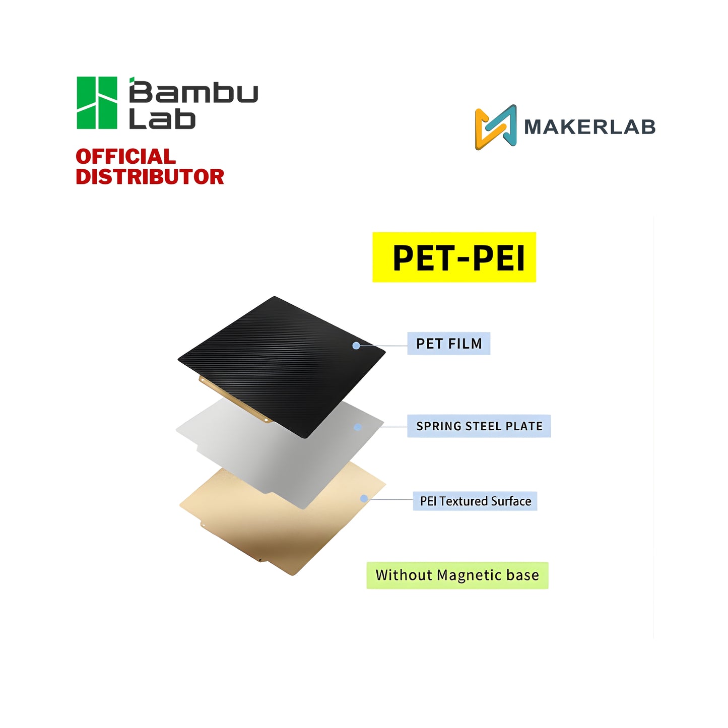 3D Printer Plate Magnetic Hot Bed for Bambu Lab A1/X1/P1P 257x257mm (Without Magnetic)