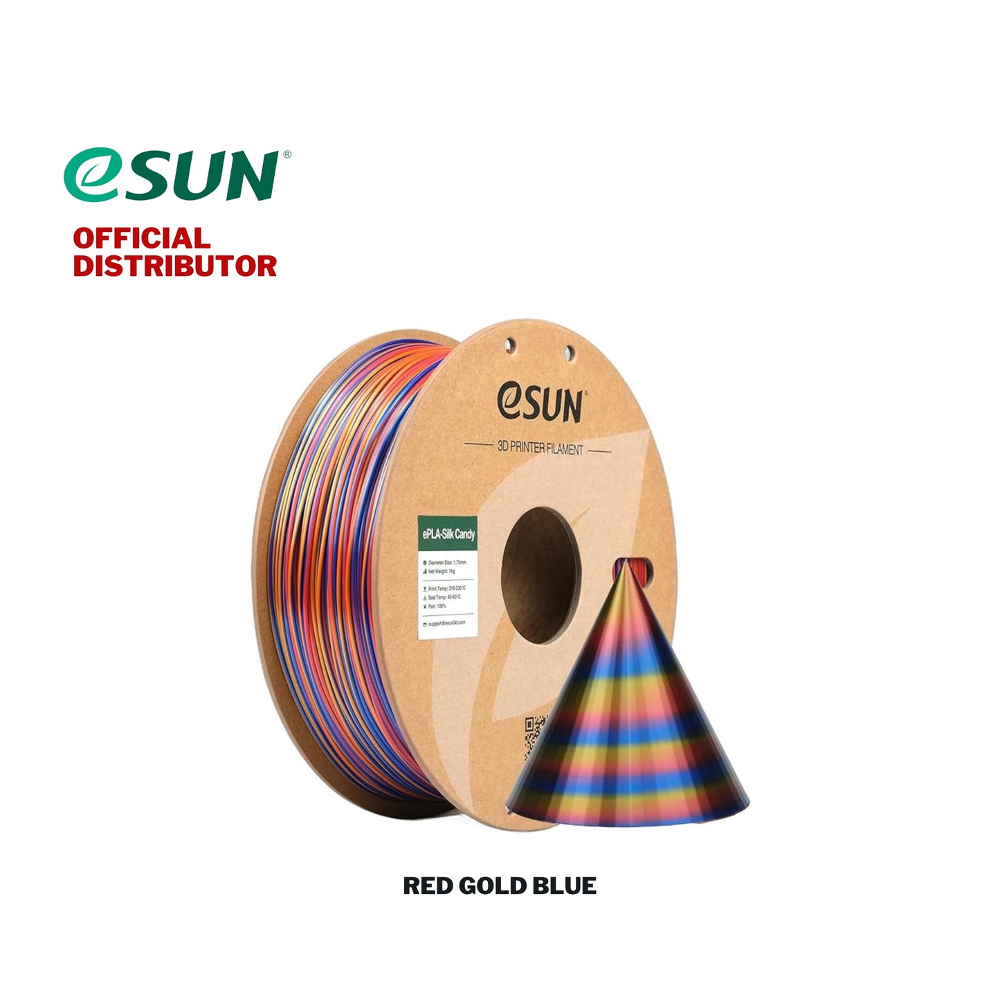 eSUN ePLA-Silk Candy 3D Printer Filament 1.75mm 1KG