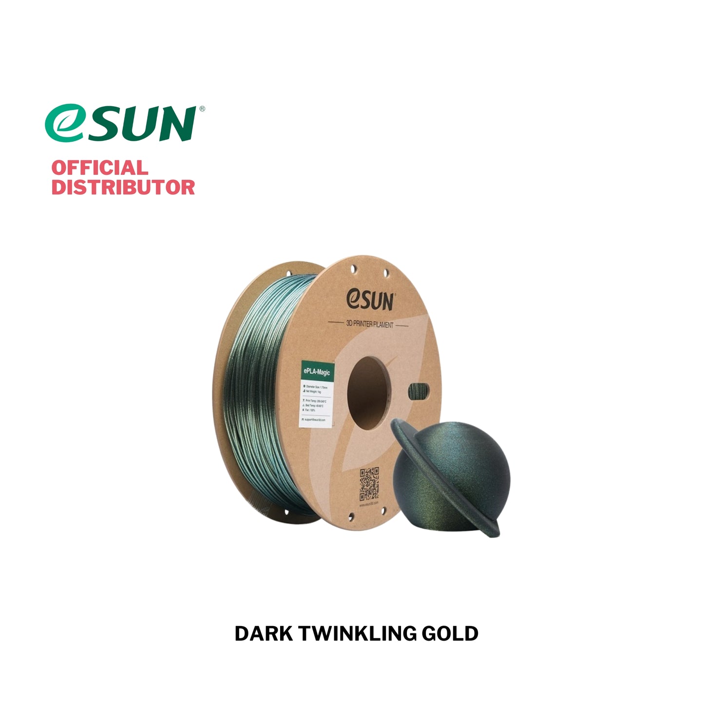 eSUN ePLA-Magic Dark Twinkling 3D Printer Filament 1.75mm 1KG
