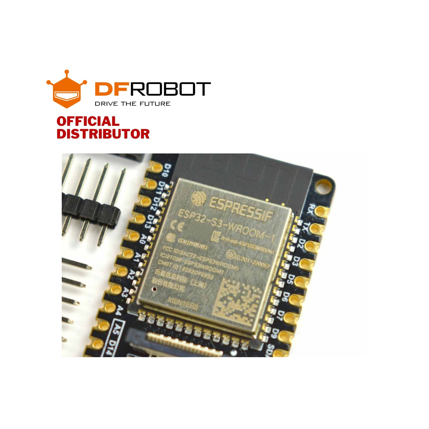 DFRobot FireBeetle 2 Board ESP32-S3 (N16R8) AIoT Microcontroller with Camera (16MB Fl., 8MB PS., Wi-Fi & BT on Board) | DFR0975