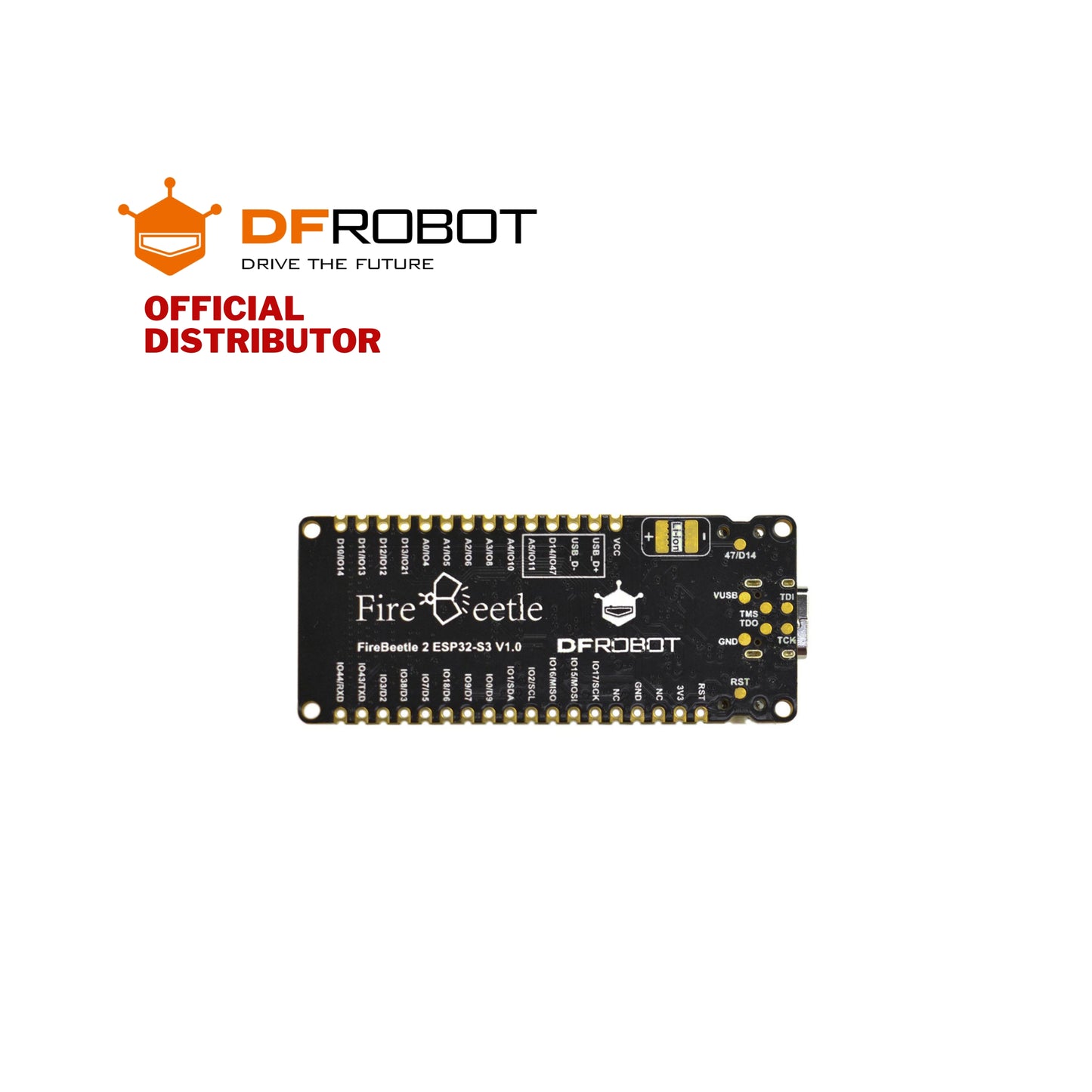 DFRobot FireBeetle 2 Board ESP32-S3 (N16R8) AIoT Microcontroller with Camera (16MB Fl., 8MB PS., Wi-Fi & BT on Board) | DFR0975