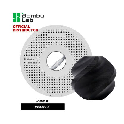 Bambu Lab PLA Matte Charcoal 3D Printer Filament