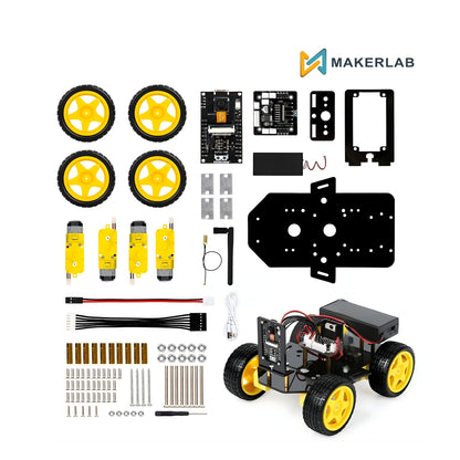 Makerlab ESP32 CAM 4WD Smart Robot Car Kit