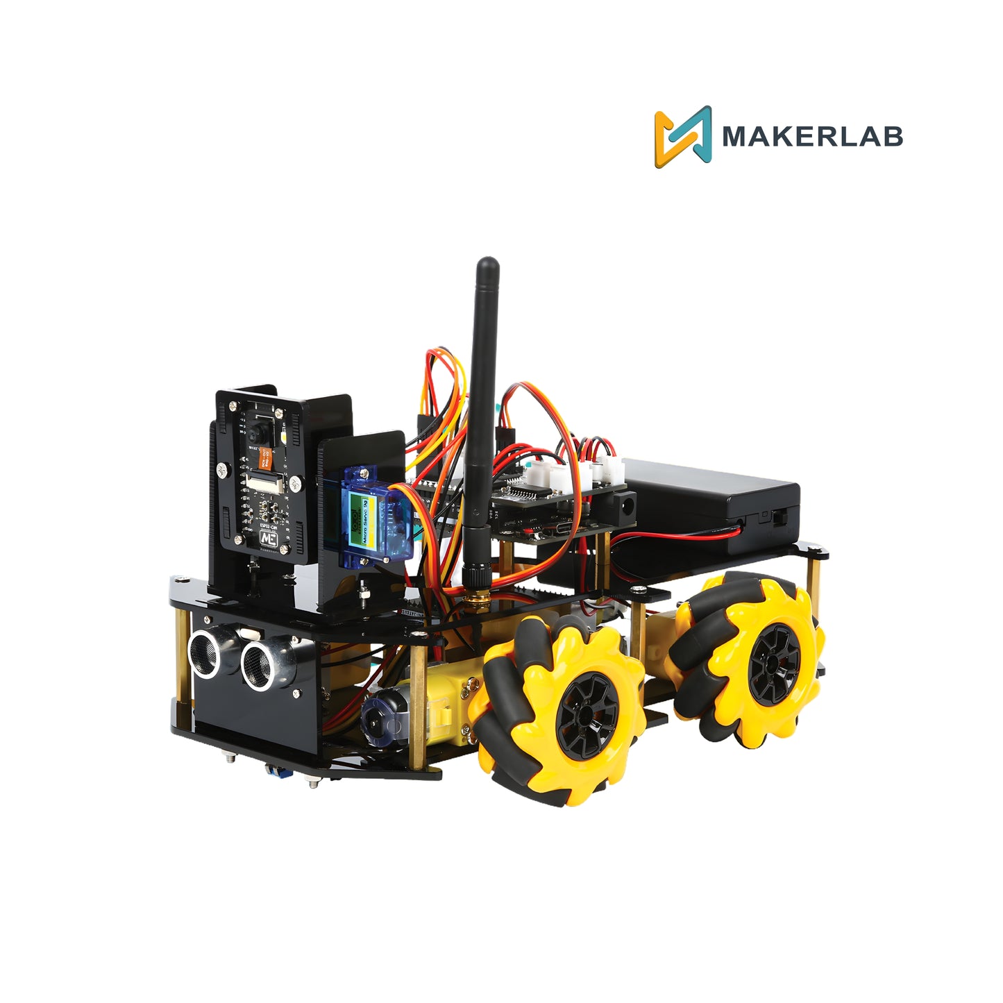 Makerlab ESP32 CAM Mecanum Smart Robot Car Kit